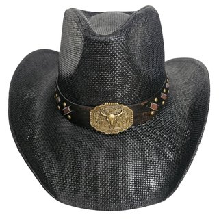 Sombrero Vaquero Talla Adulto 60CM Negro Western