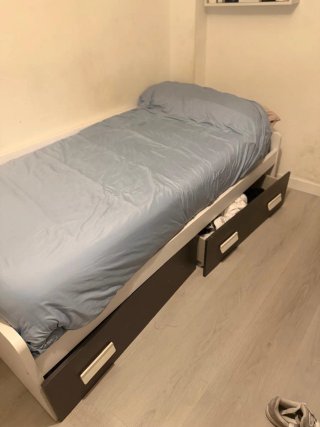 Cama barco con cajones