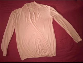 Camiseta cruzada rosa