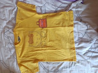 Camiseta infantil amarilla Hello Kitty