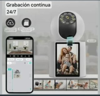 Cámara Seguridad WiFi 64GB Videollamada