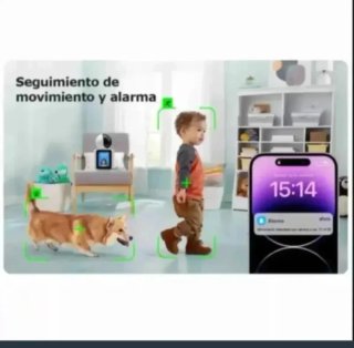 Cámara Seguridad WiFi 64GB Videollamada