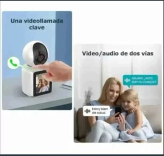 Cámara Seguridad WiFi 64GB Videollamada
