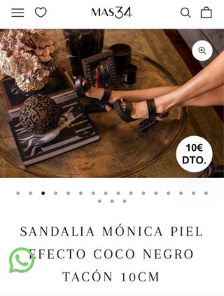 Sandalias de tacón negras