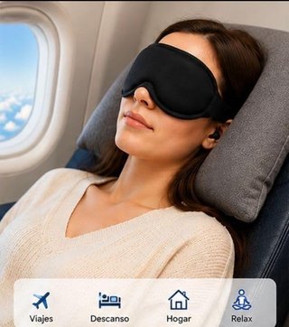 Kit Antifaz 3D y Tapones Dormir