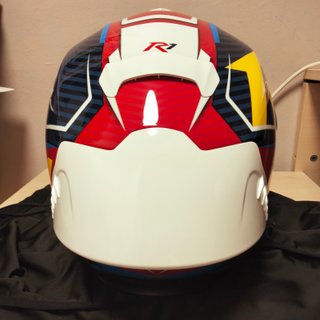 Casco Scorpion Exo-R1 Evo II Coup Azul Amarillo
