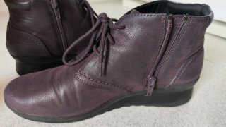 Botines Clarks Mujer Talla 40 Berenjena