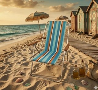 Silla de Playa Vintage 3 Posiciones