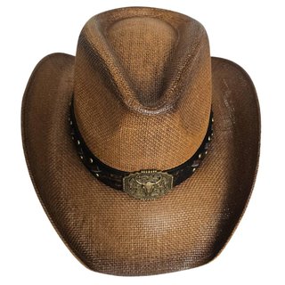 Sombrero Vaquero Marrón Taglia 58CM Uomo Donna