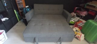 Sofá Cama 2 Plazas Gris