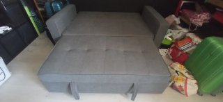 Sofá Cama 2 Plazas Gris