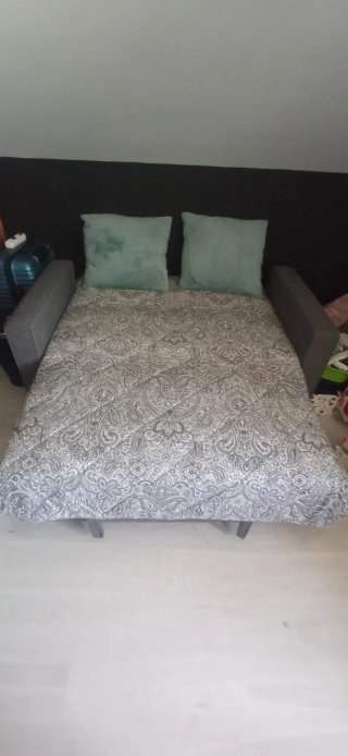 Sofá Cama 2 Plazas Gris
