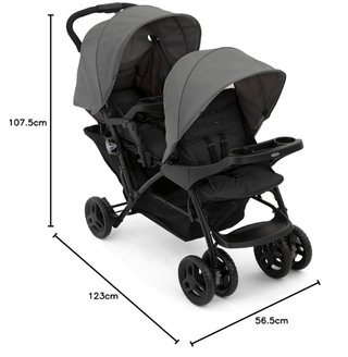 Graco Stadium Duo carrito doble gemelar Titanium