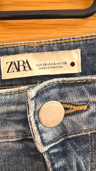 Vaqueros Skinny Push Up Zara Azul Medio