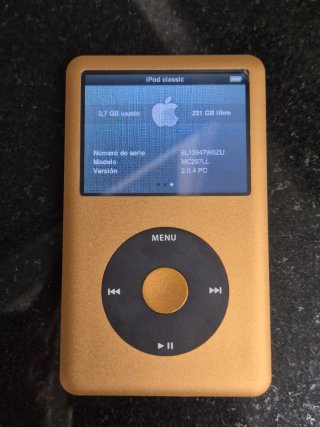 iPod Classic 7G 250GB Dorado
