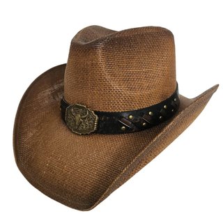 Sombrero Cowboy Paja Talla 60CM Marrón Vaquero