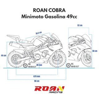 Minimoto 49cc Roan Cobra Deportiva