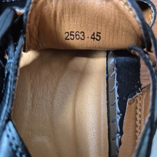 Sandalias de cuero negro para hombre Talla 45