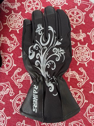 Guantes Moto Mujer RAIZERS Negro/Plata Talla S