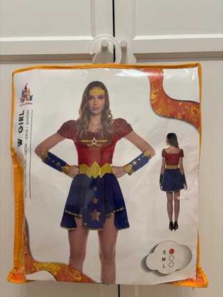 Disfraz Wonder Woman Talla S con Lazo