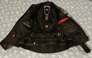 Chaqueta de cuero Alpinestars Tech-air Compatible