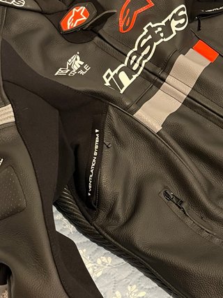Chaqueta de cuero Alpinestars Tech-air Compatible