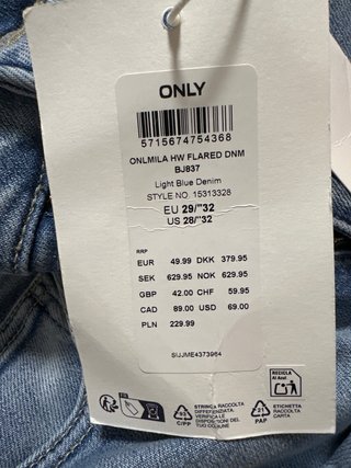 Pantalón vaquero acampanado ONLY