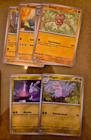 Lote 52 Cartas Pokémon Caos Creciente