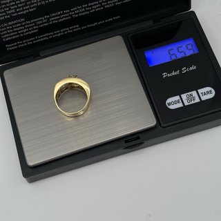 Anillo de oro 18kt con diamantes