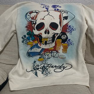 Sudadera Ed Hardy de mujer con cremallera Talla L