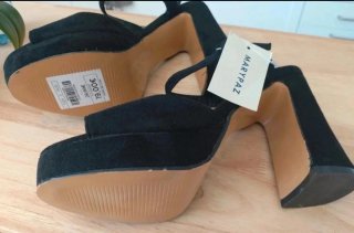 Sandalias tacón Marypaz negras talla 39