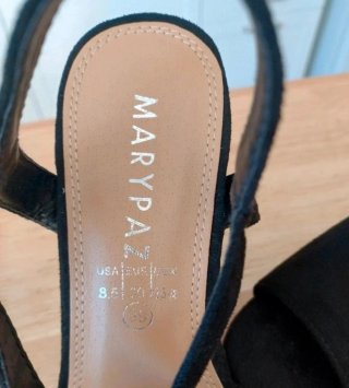 Sandalias tacón Marypaz negras talla 39