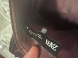 Vestido ZARA de terciopelo granate