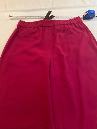 Pantalón ancho rosa Massimo Dutti
