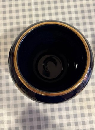 Jarrón Vintage Il Verrocchio Azul Cobalto