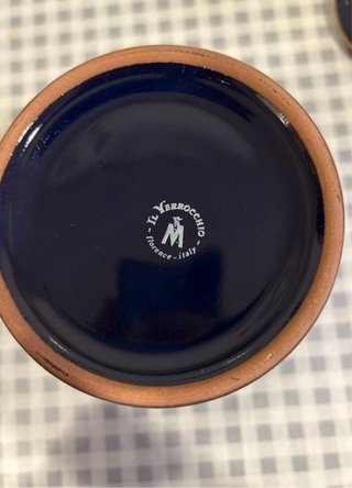 Jarrón Vintage Il Verrocchio Azul Cobalto