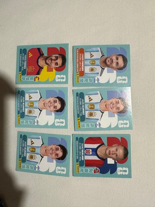 Lote 6 Cromos Mundial Qatar 2022 Panini