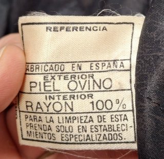 Cazadora Cuero Ovino Vintage Don Piel