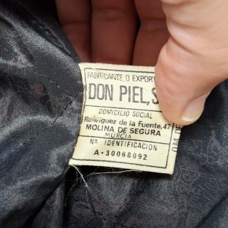 Cazadora Cuero Ovino Vintage Don Piel