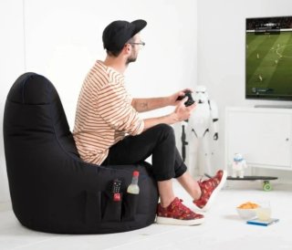 Puff Gamer Gamewarrez Negro/Azul