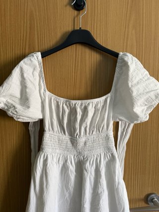 Vestido blanco algodón vintage