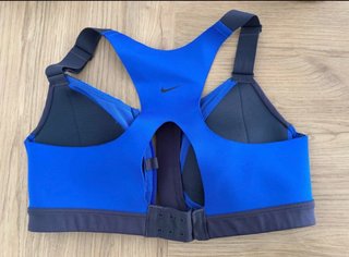 Sujetador deportivo Nike azul y gris Talla S