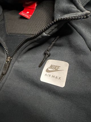Sudadera Nike Air Max capucha Negra Talla S