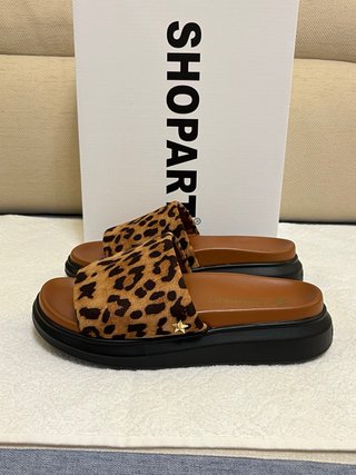 Ciabatte Shop Art leopardate Tg 36