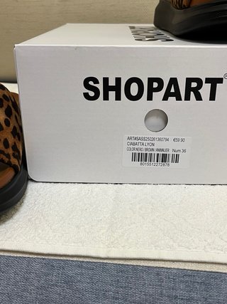Ciabatte Shop Art leopardate Tg 36