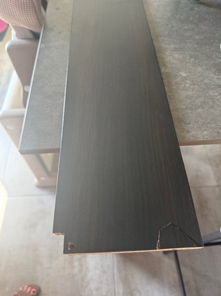 Cassetto marrone Ikea con vetro