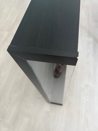 Cassetto marrone Ikea con vetro