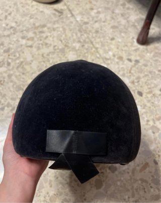 Casco de equitación negro