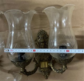 Tulipas de cristal para lámpara de pared