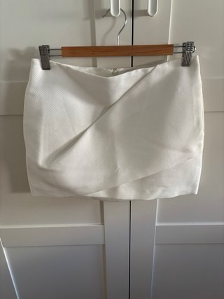 Falda Zara Talla S Blanca